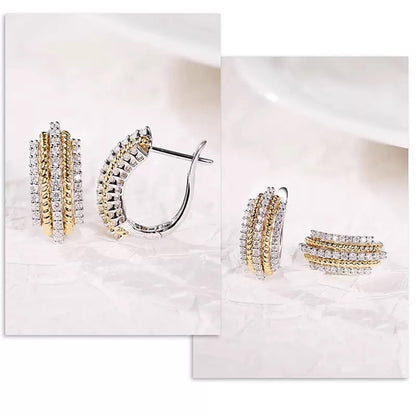 Aurora Zircon Earrings (N216)