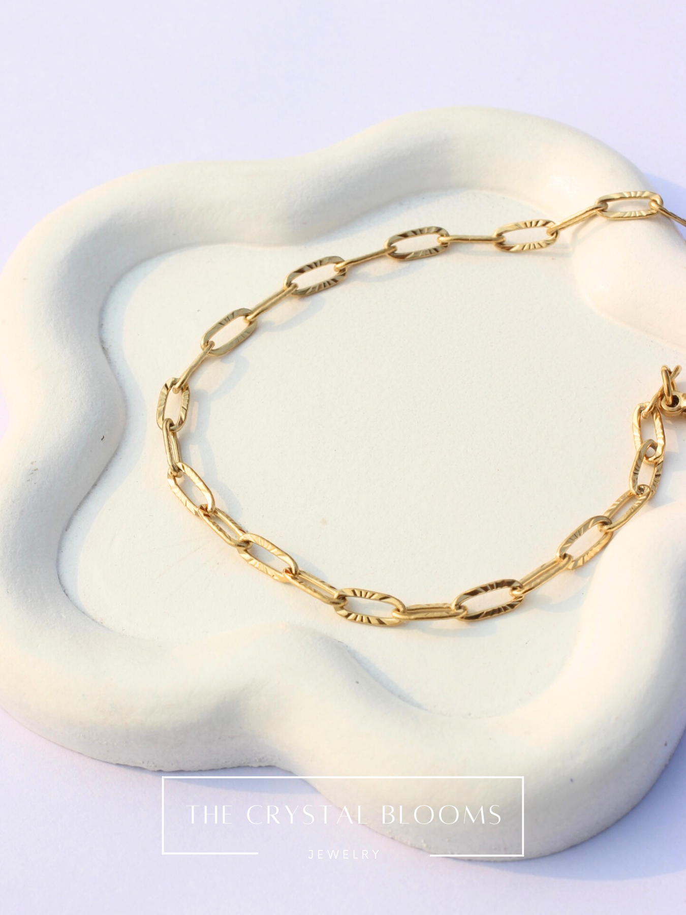 JBracelet/anklet (Stainless Steel) 18K Gold plated) Anti Tarnish Everyday wear Sleek Chain Bracelet -401-OM