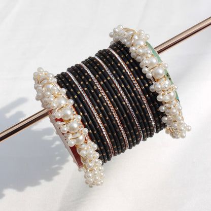 Azel Bangle Set-Black