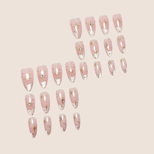 See-through Thin 3D Nails-884- Free 4 pc nail kit included