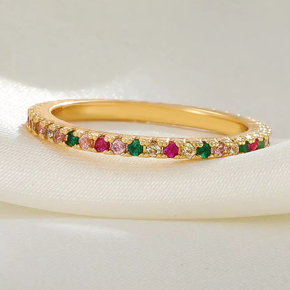 JRing-(24K Gold Plated)-AntiTarnish/HypoAllergic-THINNIST GOLD PLATED BAND RINGS- 431E