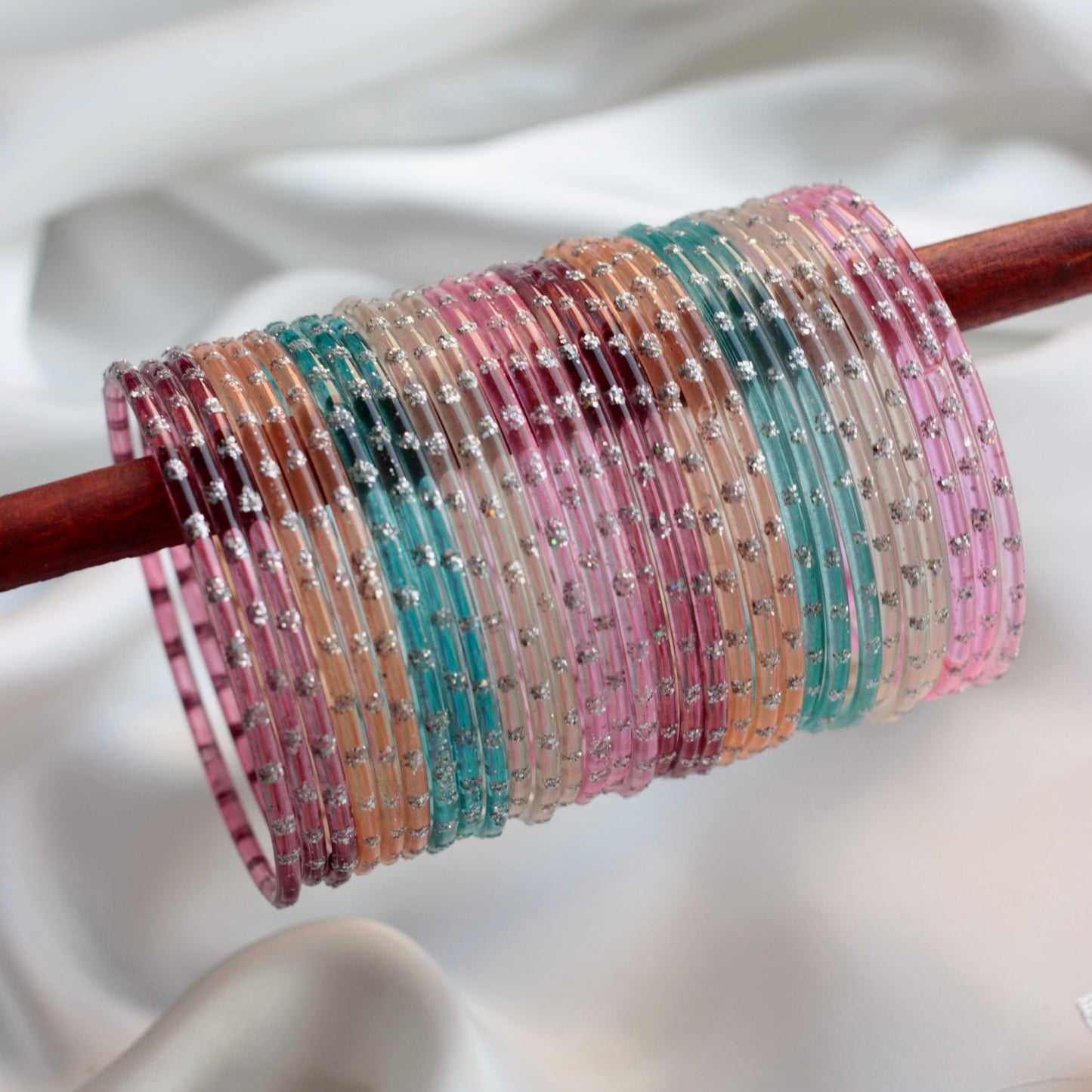 Aiyna- Viral Handmade Glass Bangles-Multi Set #50