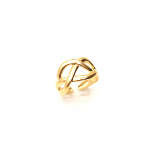 JRing-(4K Gold Plated)-AntiTarnish/HypoAllergic- code -409(ADJUSTABLE SIZE)