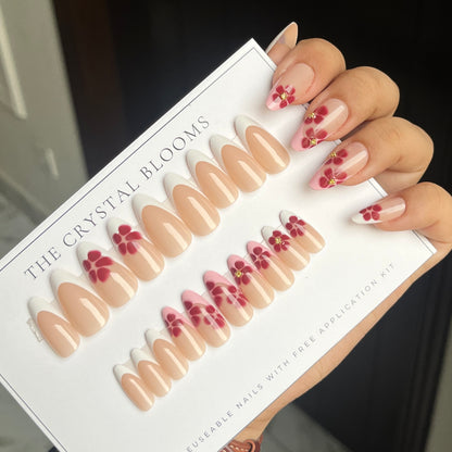 Nails-1472-Almond nails- Free 24pc Sticker Sheet included