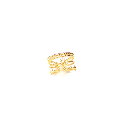 JRing-(4K Gold Plated)-AntiTarnish/HypoAllergic - 438