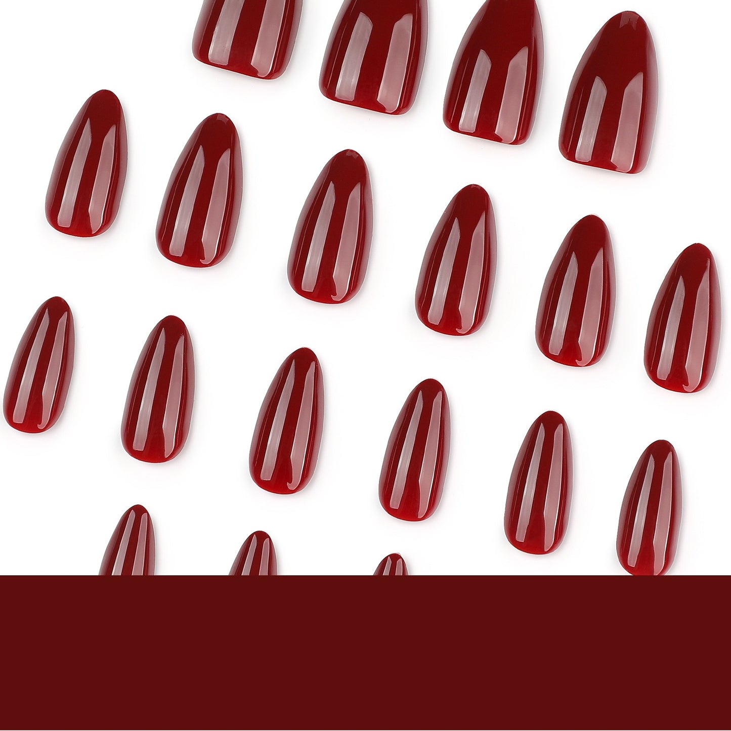 Nails-4498J-Almond nails- Free 24pc Sticker Sheet included