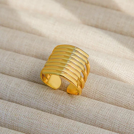 JRing-(24K Gold Plated)-AntiTarnish/HypoAllergic-419E