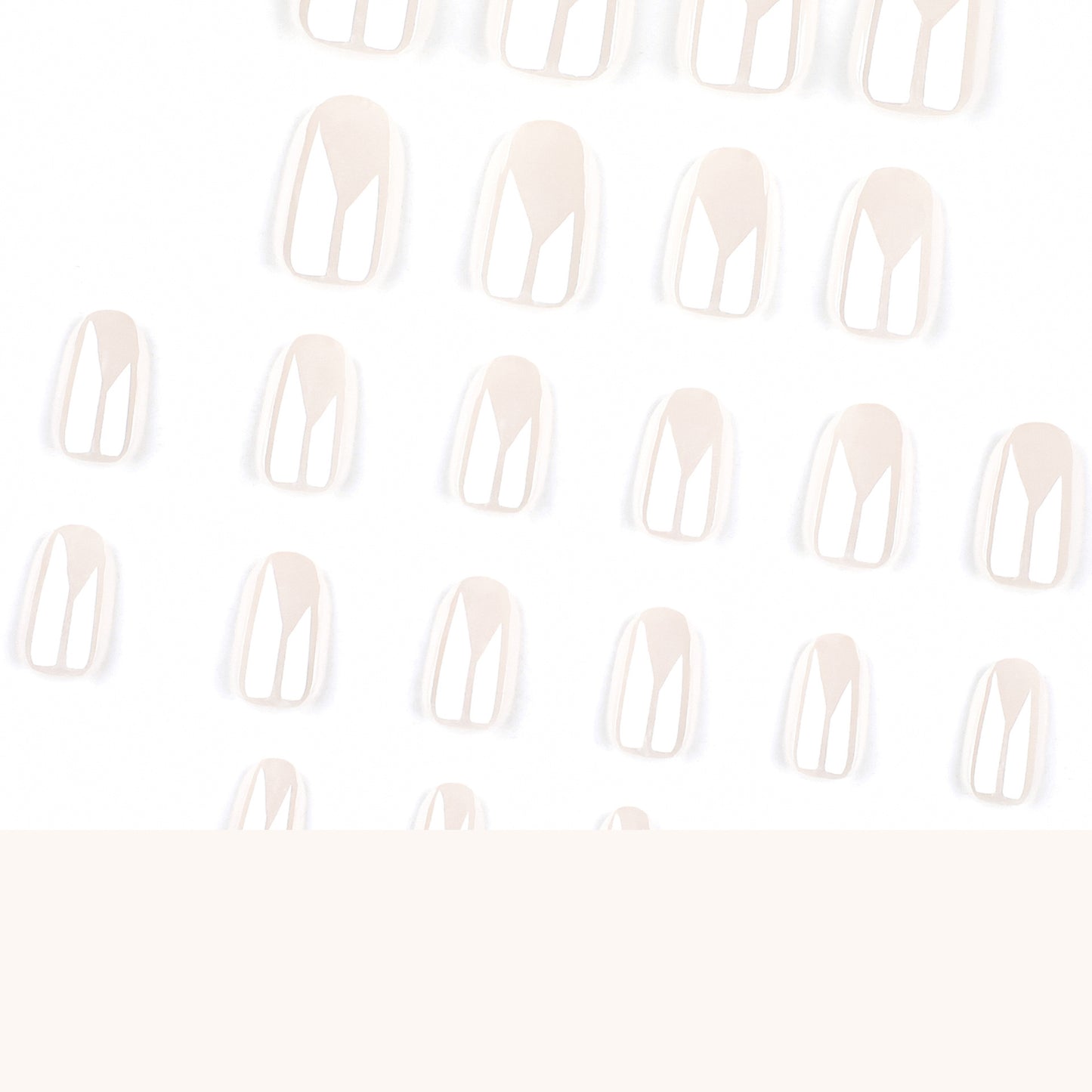 [PREMIUM] Handmade Pearl Glazed Nails - 3338-Free 4 pc nail kit included