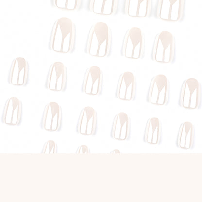 [PREMIUM] Handmade Pearl Glazed Nails - 3338-Free 4 pc nail kit included