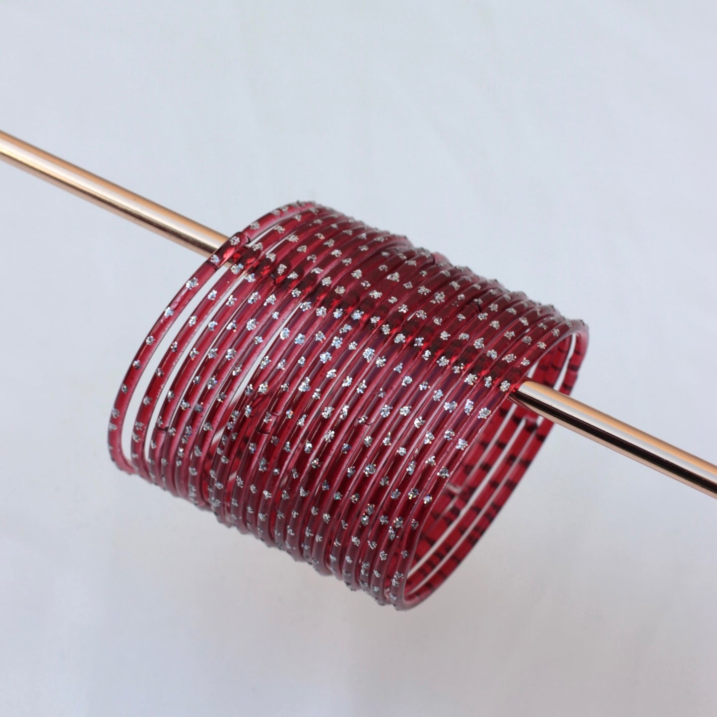 Aiyna- Viral Handmade Glass Bangles-Maroon-68