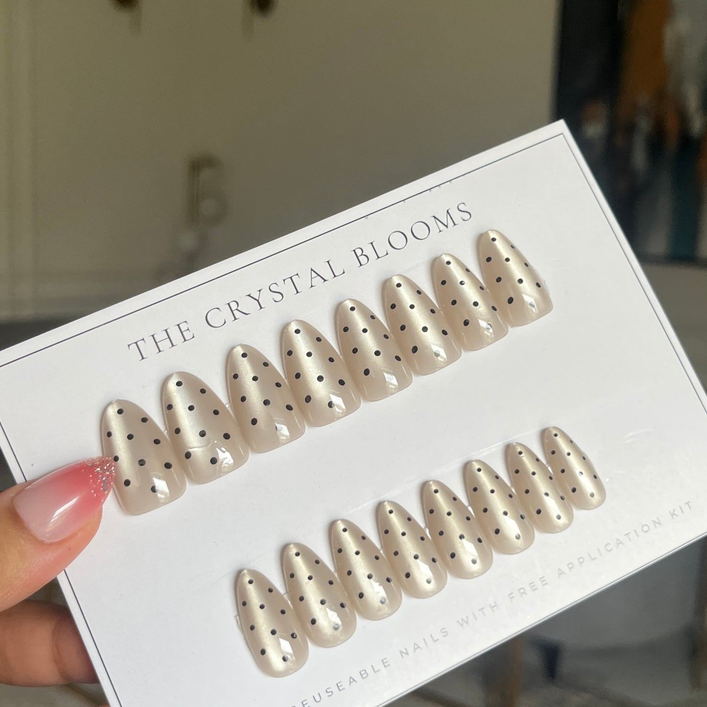Nails-4399-Almond nails- Free 24pc Sticker Sheet included