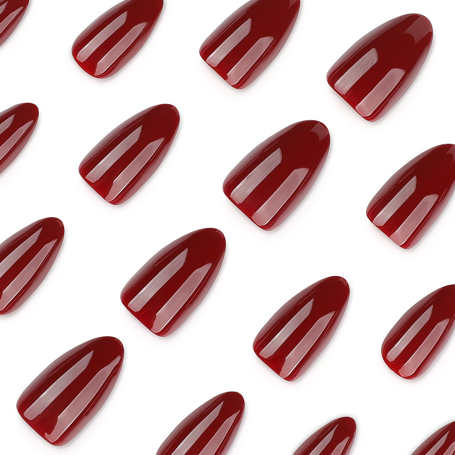 Nails-4498J-Almond nails- Free 24pc Sticker Sheet included
