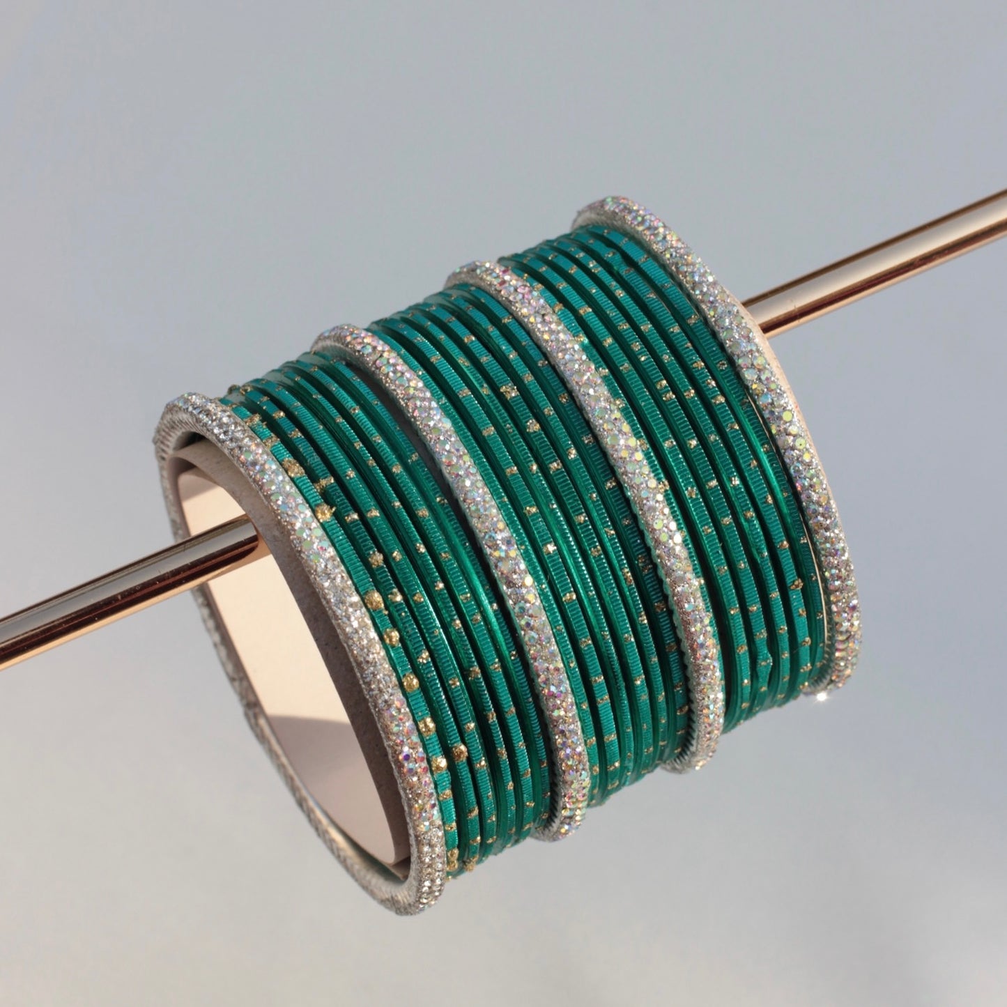 Nira Bangle Set- Teal