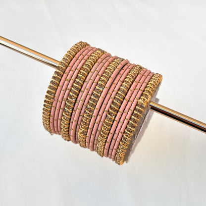 Xira Bangle Set-Peach