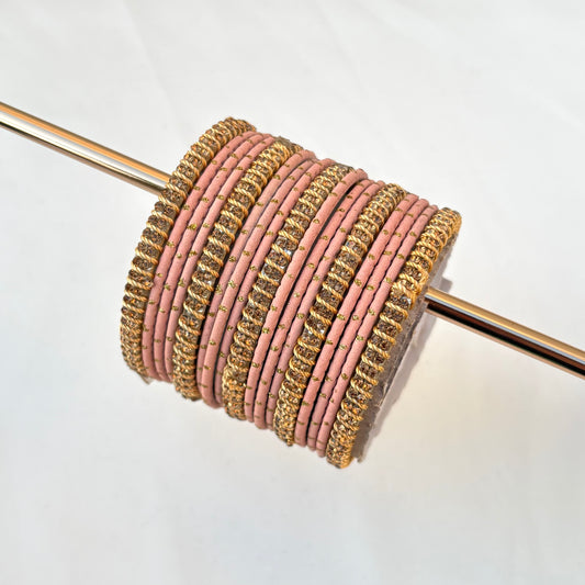 Xira Bangle Set-Peach