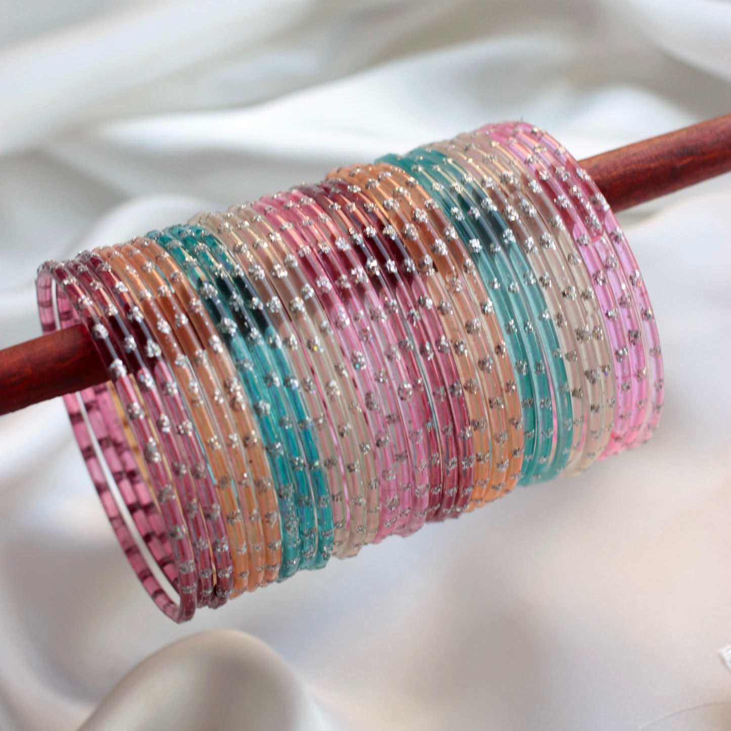 Aiyna- Viral Handmade Glass Bangles-Multi Set #50