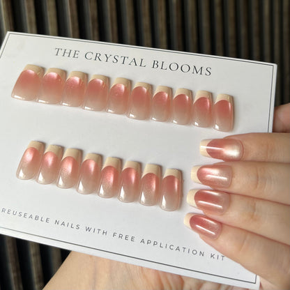 Cateye French Nails-375T- Free 24pc Sticker Sheet included