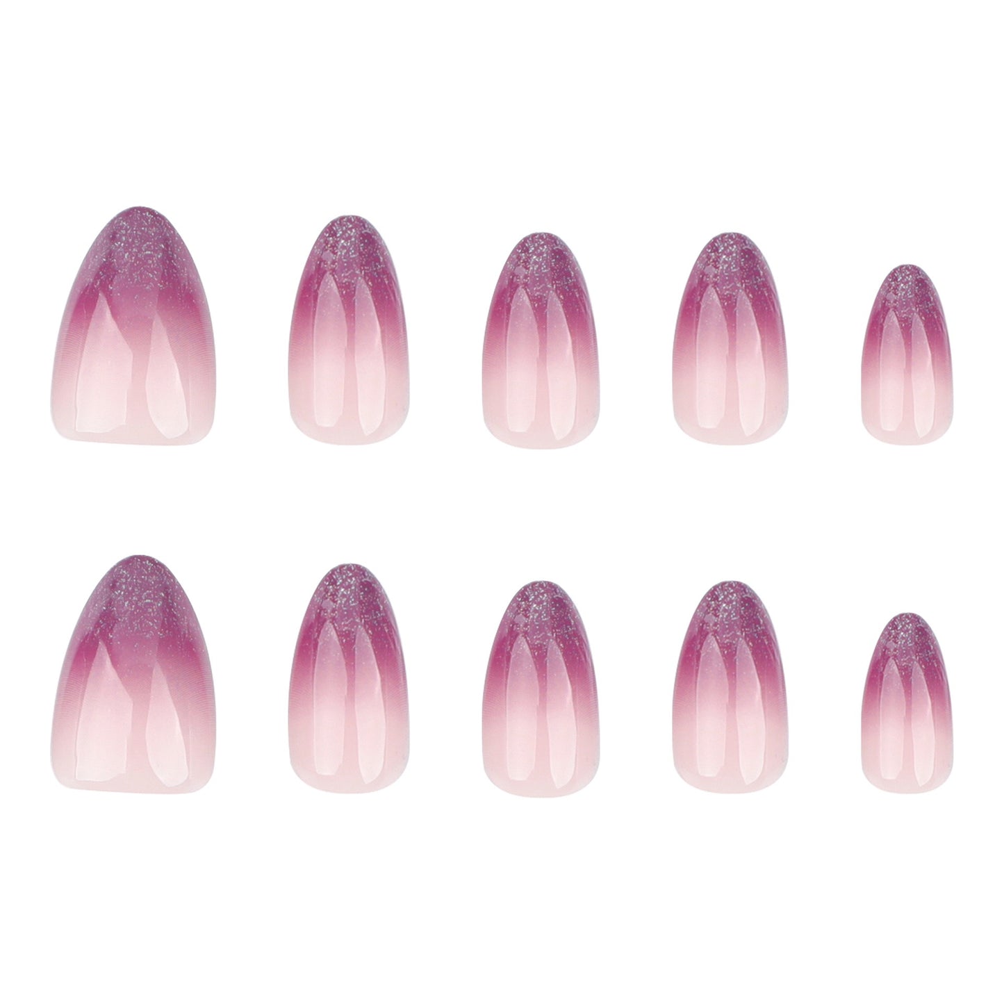 Nails-3608-Almond nails- Free 24pc Sticker Sheet  included