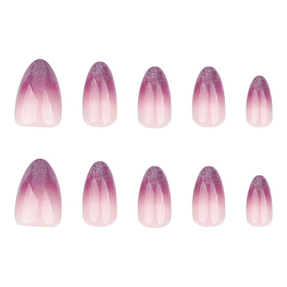 Nails-3608-Almond nails- Free 24pc Sticker Sheet  included