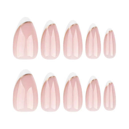 Nails-3438-Almond nails- Free 24 -pc Sticker Sheet  included