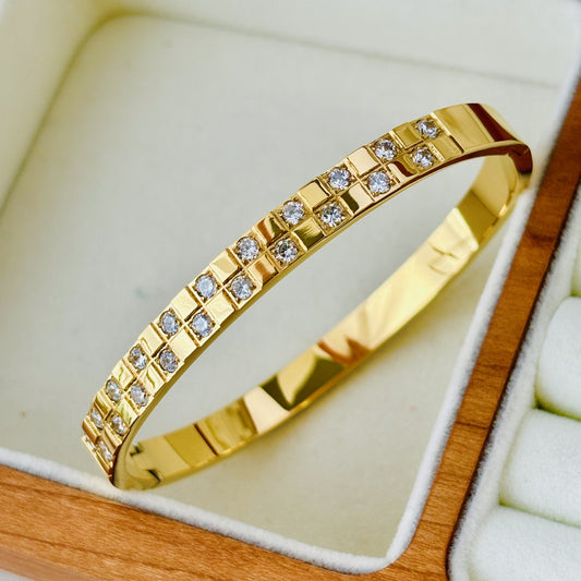 JBracelet (Stainless Steel) 24K Gold plated Anti Tarnish Everyday wear Bracelet -100
