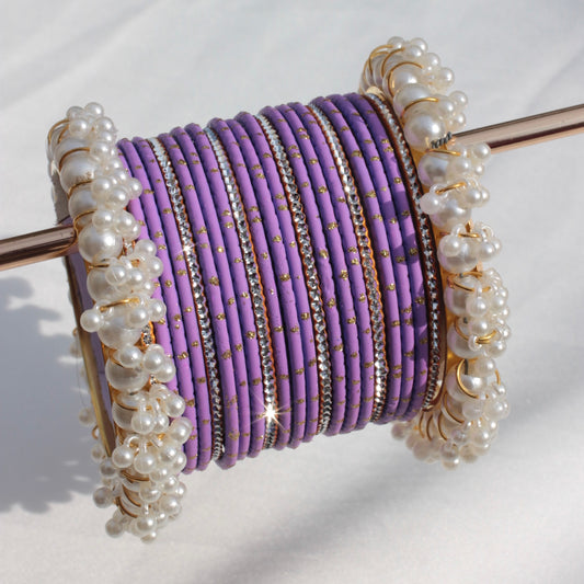 Azel Bangle Set-Lilac