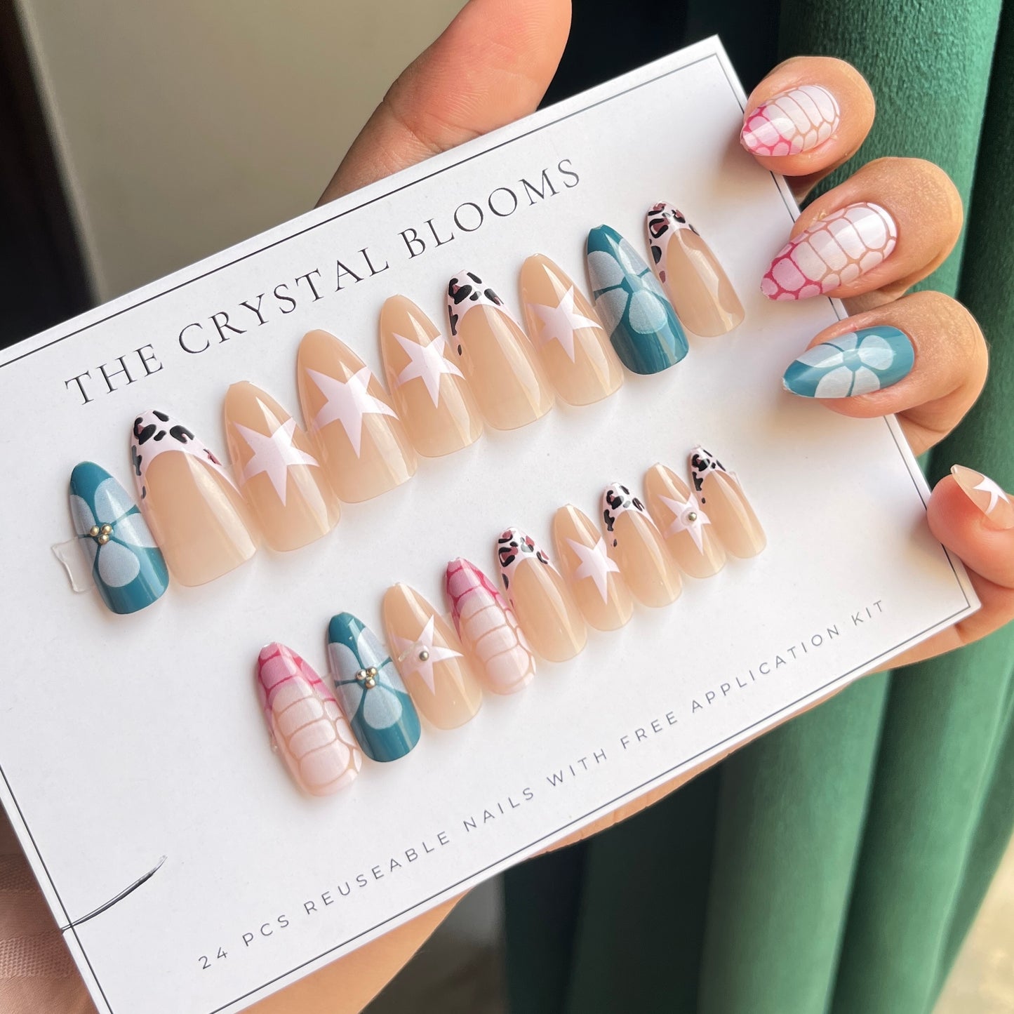 Nails-986/1064-Free 24 -pc Sticker Sheet  included