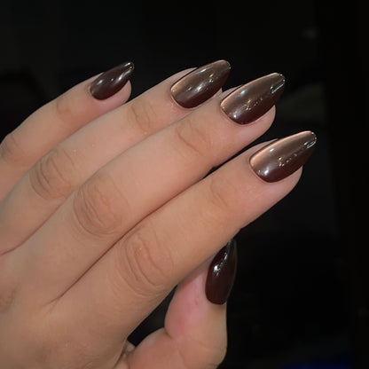 [PREMIUM] Handmade Cat-eye Reflective Nails-813- Free 24 pc Sticker Sheet  included