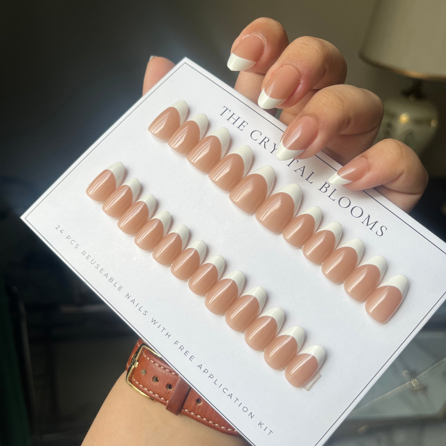 Nails-947-Almond nails- Free 24pc Sticker Sheet included