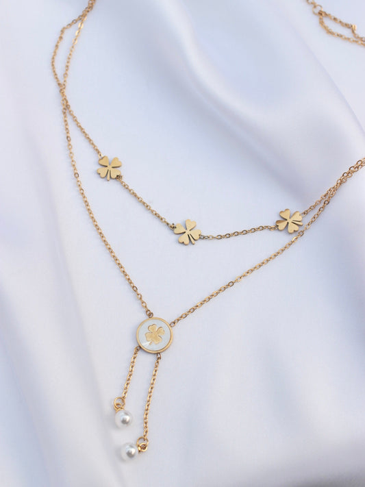 JNecklace (24K Gold Plated)-AntiTarnish/HypoAllergic -394