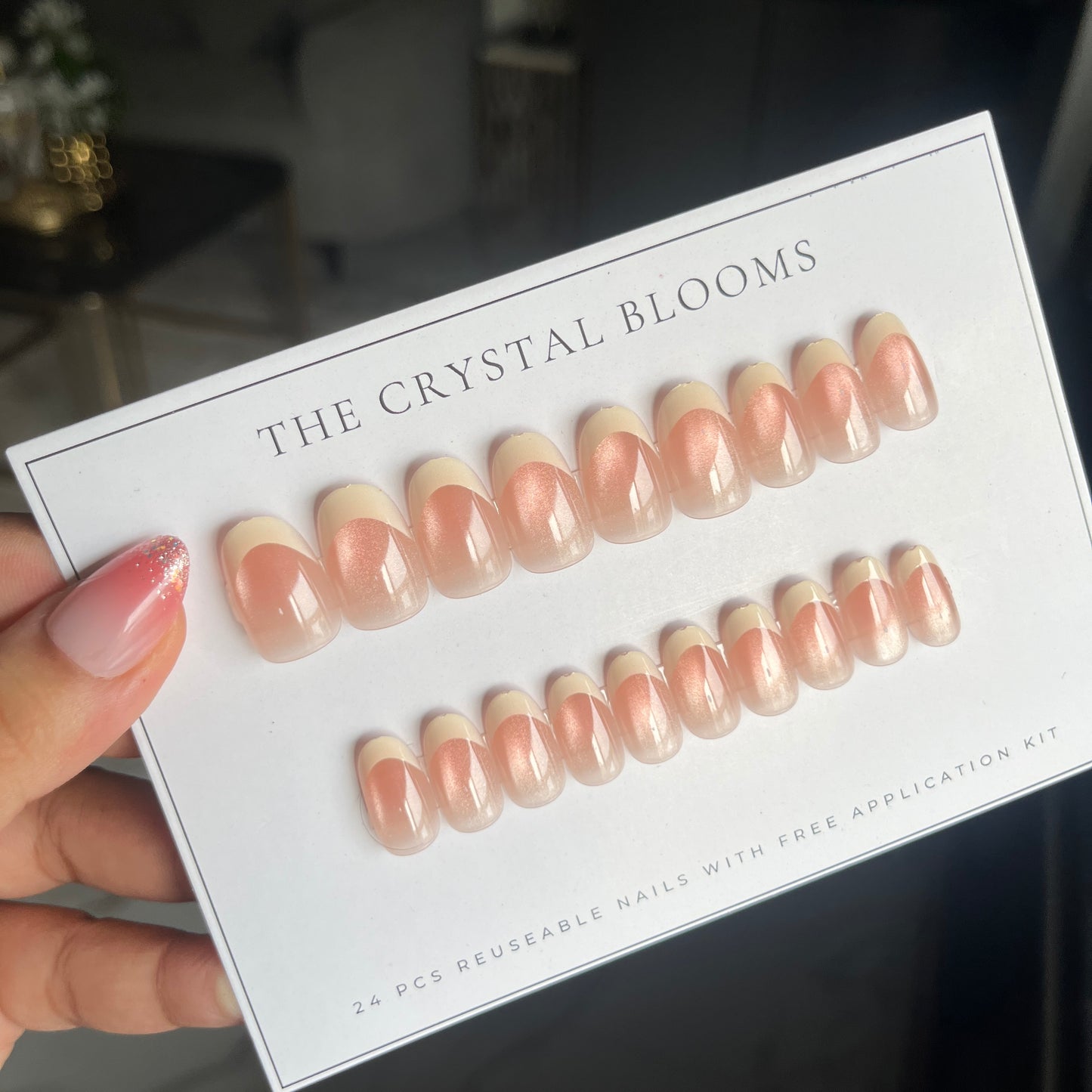 Nails -1180/193T-Almond nails- Free 24pc Sticker Sheet included