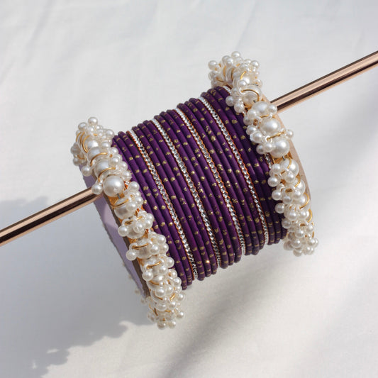 Azel Bangle Set-Purple-1