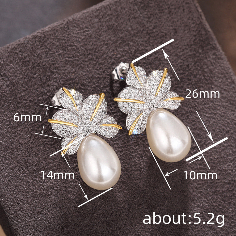 JCEarringsPremium-Zirconium Gold Plated High quality Earrings - 269