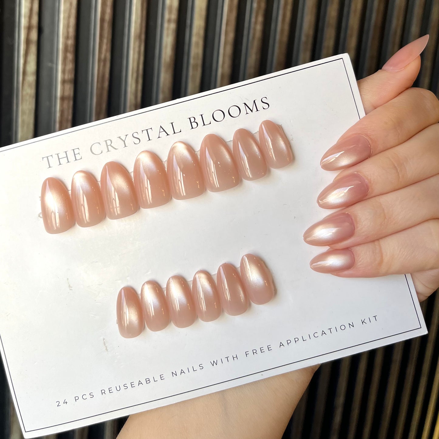 [PREMIUM] Handmade Cat-Eye Nails-759/MY01S- Free 24 pc Sticker Sheet  included-n
