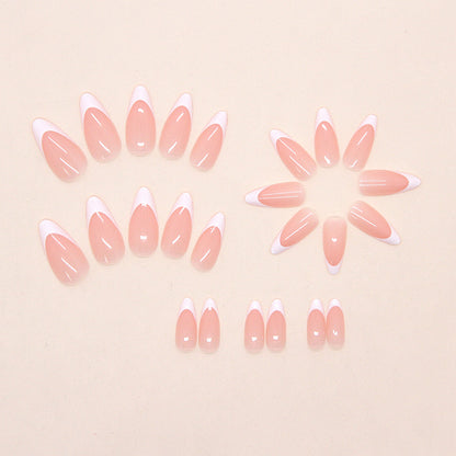 Nails-1932-Medium Length Almond nails- Free 4 pc nail kit included
