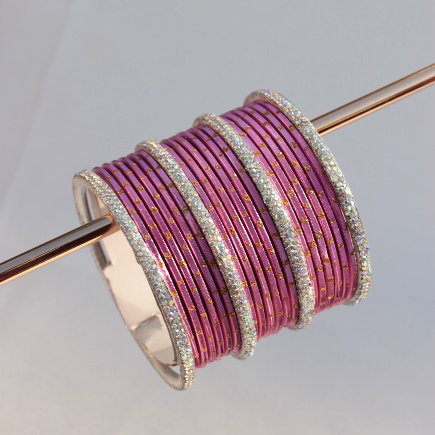 Nira Bangle Set- Mid Pink