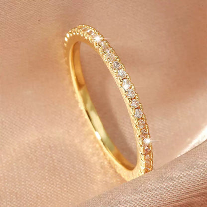 JRing-(24K Gold Plated)-AntiTarnish/HypoAllergic-THINNIST GOLD PLATED BAND RINGS- 431E