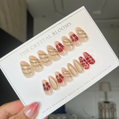 [PREMIUM]3D Nails-3926-3871- Free 24pc Sticker Sheet  included-n