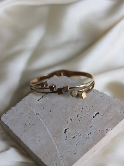 JBracelet- Non Tarnish - 24K Gold plated Anti Tarnish Everyday wear Bracelet-376