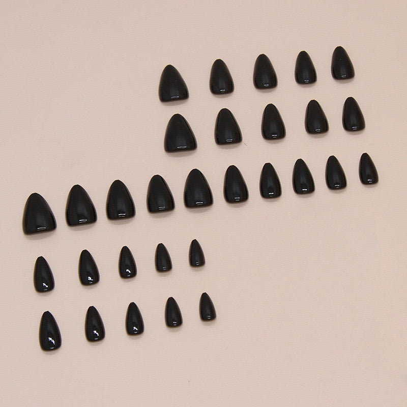 Nails-1587-Medium Length Almond nails- Free 4 pc nail kit included