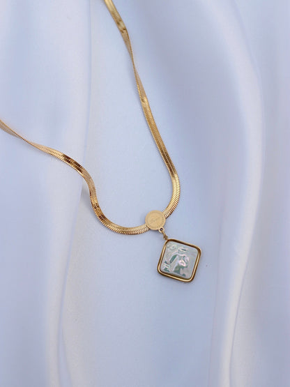 JNecklace (24K Gold Plated)-AntiTarnish/HypoAllergic -385