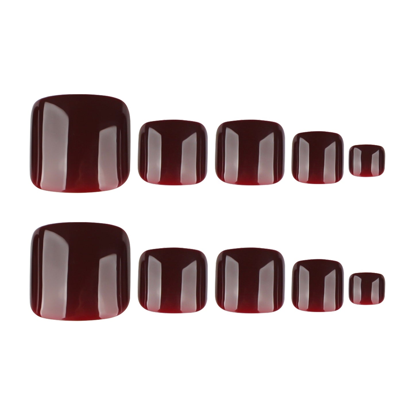 Toe Nails-Natural Fit- 4261-Free 24-pc Sticker Sheet included-n