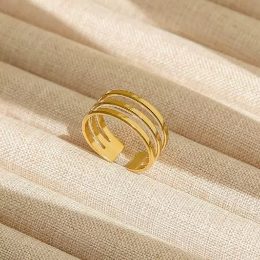 JRing-(24K Gold Plated)-AntiTarnish/HypoAllergic-420E