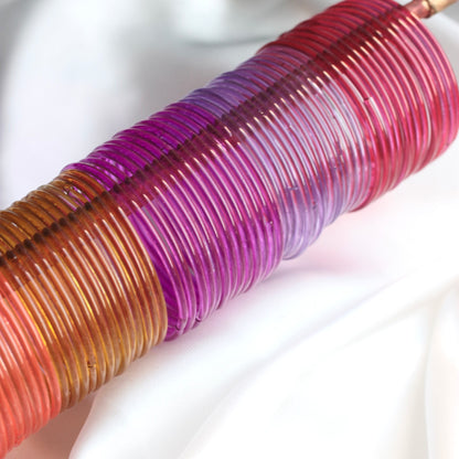 (Choose colour) Jelly Thick  Glass Bangles-2 mm thickness