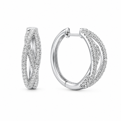 Royal Crystal Stud Earrings (N213)