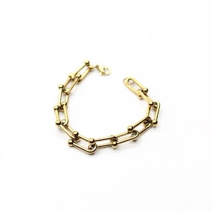 JBracelet (Stainless Steel) 24K Gold plated Anti Tarnish Everyday wear Bracelet - 228