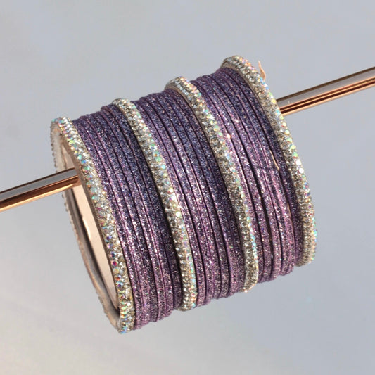 Ziva Bangle Set- Lilac