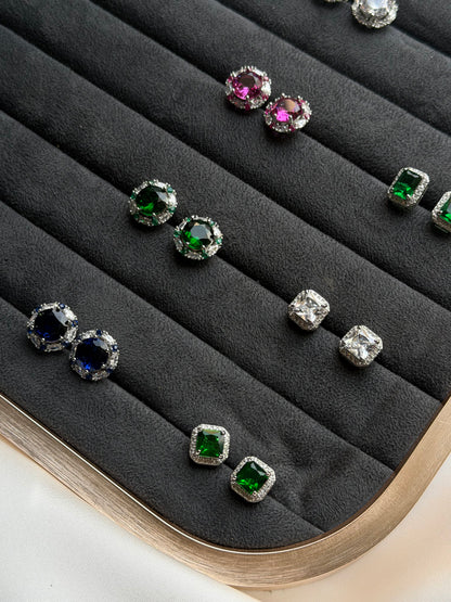 Infinity Spark Stud Earrings (N219)
