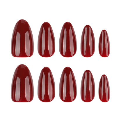 Nails-4498J-Almond nails- Free 24pc Sticker Sheet included