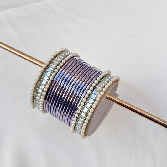Reya Bangle Set -Lilac